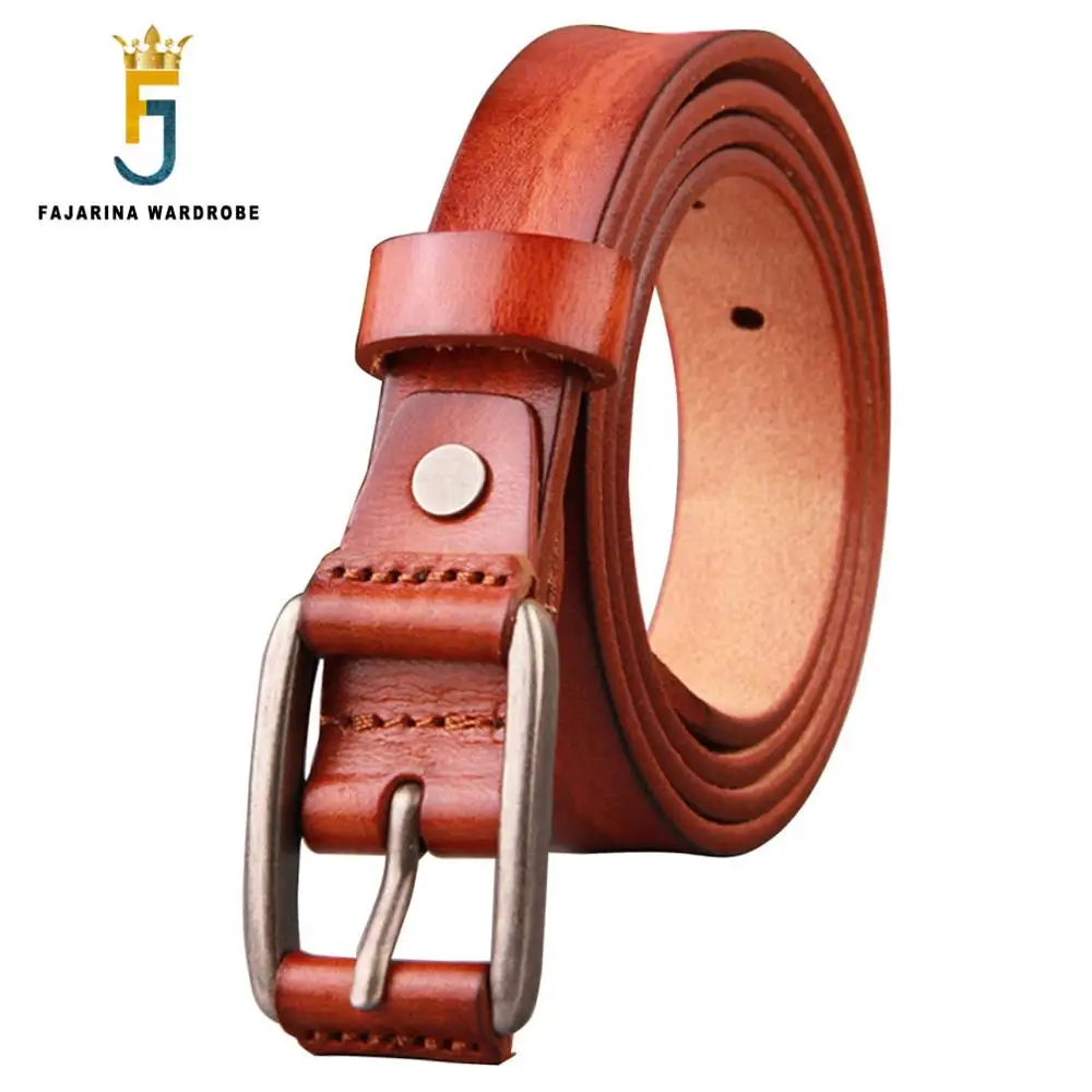 FAJARINA Ladies Design High-grade Fashion 100% Cowhide Women's Accessories Skirt Genuine Leather Belts for Women N17FJ468