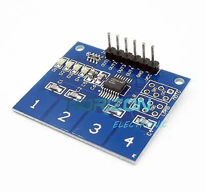 

10PCS TTP224 4- Channel Digital Touch Sensor Capacitive Touch Switch Button