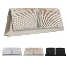 Модные Женские однотонные вечерние сумки с рюшами, вечерняя сумка на цепочке для телефона, женская сумка на плечо, сумочка на цепочке