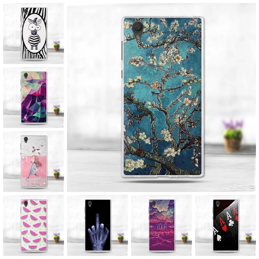 Для Sony Xperia L1 E6 G3312 G3313 чехол 3D цветок для телефона из мягкого силикона ТПУ с