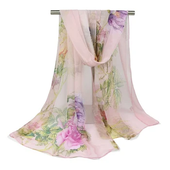

2018 Chiffon Scarf Spring Autumn Silk Ladies Scarf Women's Summer Beach Sunscreen Shawls Accessories Soft Echarpe Cape Tippet