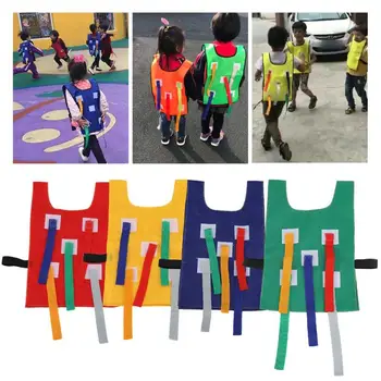 

Kids Outdoor Toys Pull Tails With Vest Waistcoat Outdoor Play Games Kindergarten Equipment Educational Toys Sports For Children