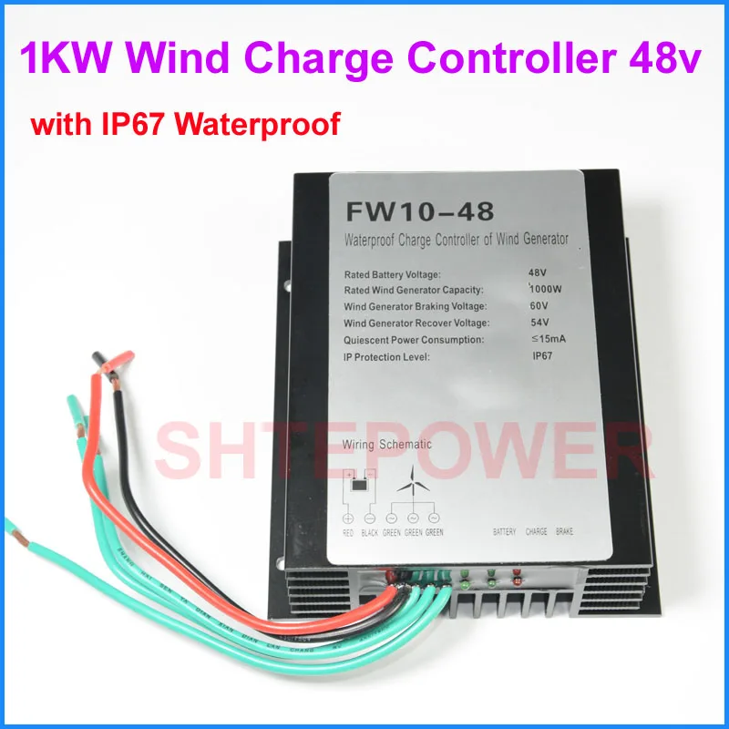 

1000W 24V 48V AC Wind turbines generator wind charger controller Free shipping waterproof IP67