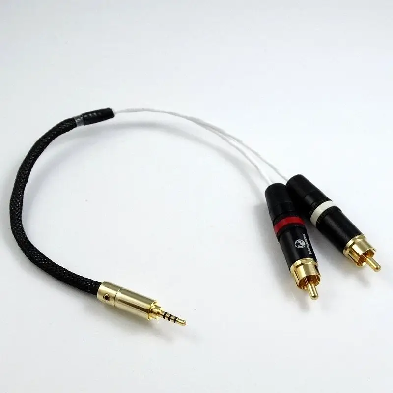 Аудиоадаптер TRRS 2 5 мм на RCA штекера кабель для atell & Kern AK100II AK120II AK240 AK380 AK320 DP X1 FIIO