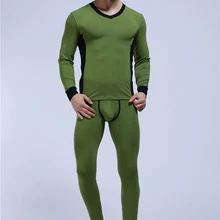 WJ Брендовое мужское хлопковое нижнее белье, зимний Термокальсоны, набор, Cueca Comfy, мужские теплые пижамы, гей одежда для сна, топы и леггинсы, штаны