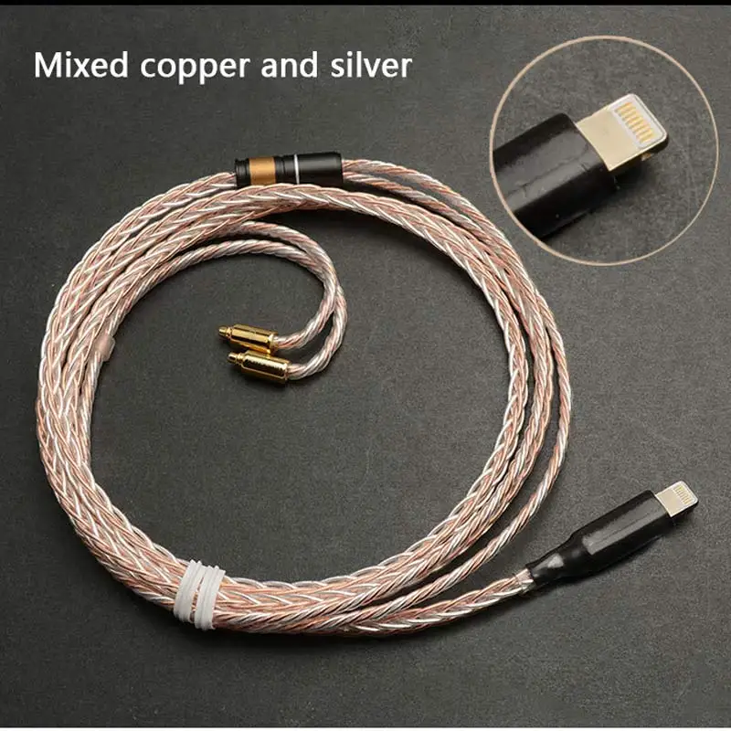 

Upgraded MMCX Replaceable Cable for Apple Phone Below 10.2 Version for Shure SE215 SE535 SE846 UE900 Earphone Audio Cables Wire