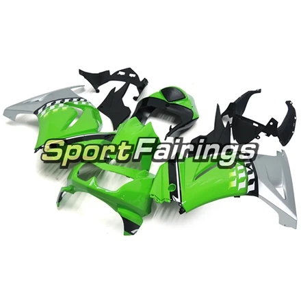 Мотоцикл Обтекатели для Кавасаки ниндзя 250 08 09, 10, 11, 12, EX250R EX-250R 2008-2012 из АБС-пластика, литой мотоциклетный обтекатель, зеленый, серый