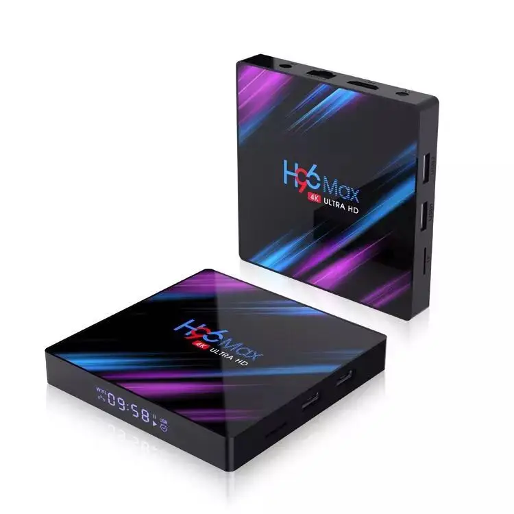 Новое поступление дешевые H96 MAX RK3318 Media Player 4GB32GB 2,4G 5G Поддержка wi-fi 4K H.265 Android 9 set top TV Box - Color: Black