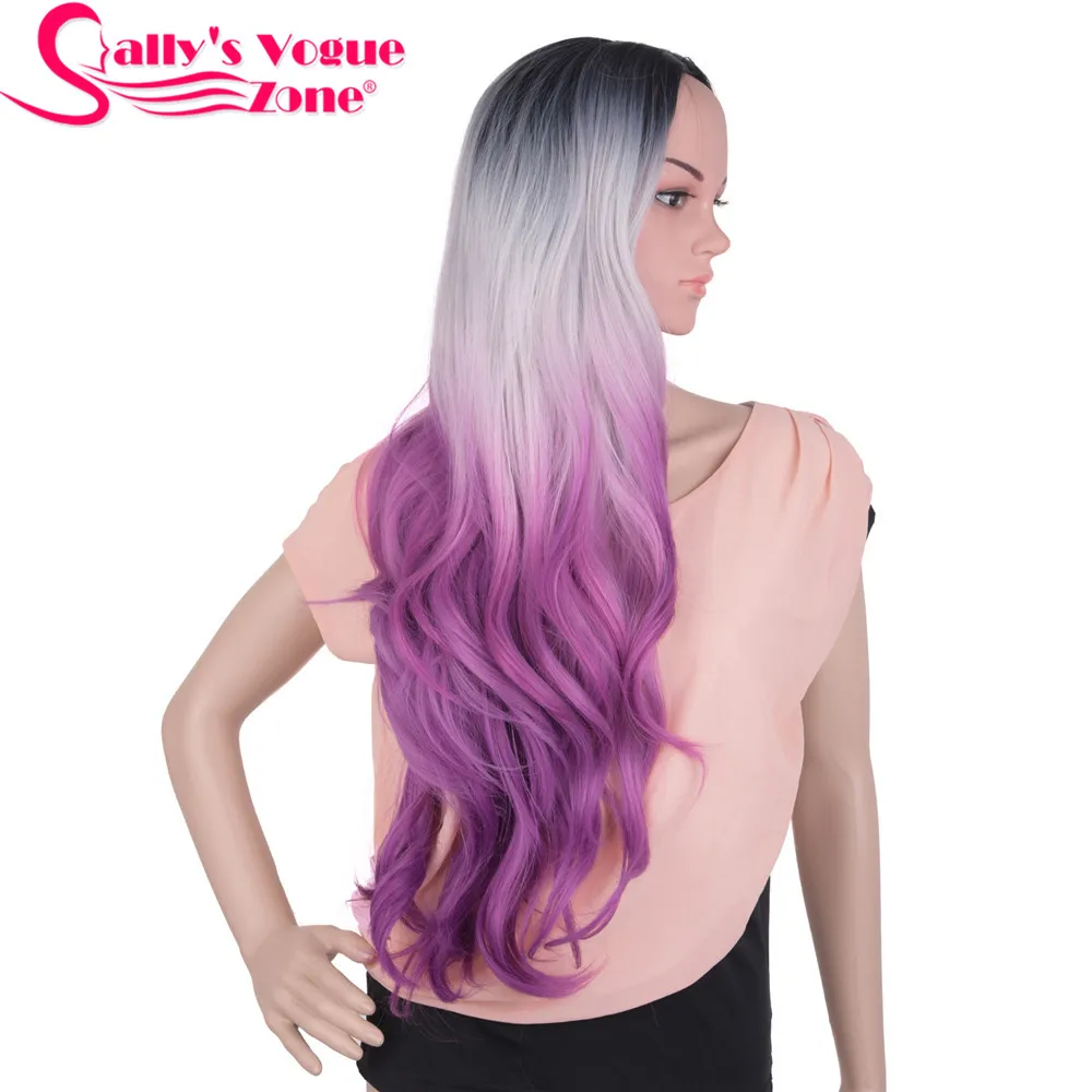 Sallyhair термостойкий парик из Длинных Волнистых синтетических волос 24 дюйма 280 г