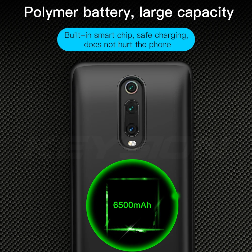 KEYSION 6500 мАч портативный чехол для аккумулятора для Xiaomi mi 9T Pro mi 9 SE A2 аккумулятор внешний аккумулятор чехол для зарядки красный mi K20 Note 7