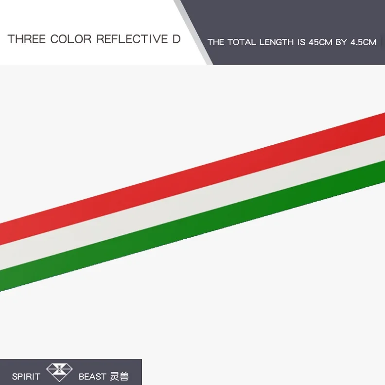 Spirit Beast мотоциклетные наклейки светоотражающая лента Предупреждение предупреждение мотоцикл автомобиль велосипед ATV Скутер Мото Аксессуары для мотокросса - Цвет: D4.5CM