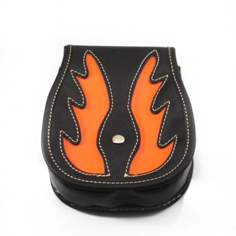 

Universal Motorcycle Flame PU Leather Saddlebag Large Capacity Bike Moto Luggage Bags