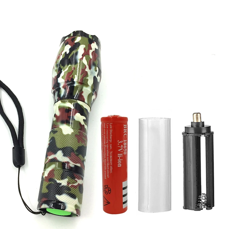 

Tactical Led Flashlight XM-L T6 3800 Lumens Torch Zoomable 5 model Waterproof Light Camping Hiking lanterna Rechargeabl 18650