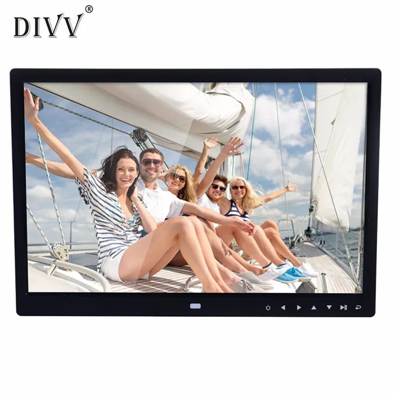 

15-Inch digital Photo Frame for picture with Multimedia Playback Contemporary Design With Touch Button U70910