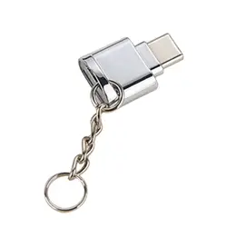 USB 3,1 Тип-C Micro SD TF карты памяти считыватель карт OTG алюминиевый адаптер для samsung Xiaomi HuaWei Macbook с висящей пряжкой