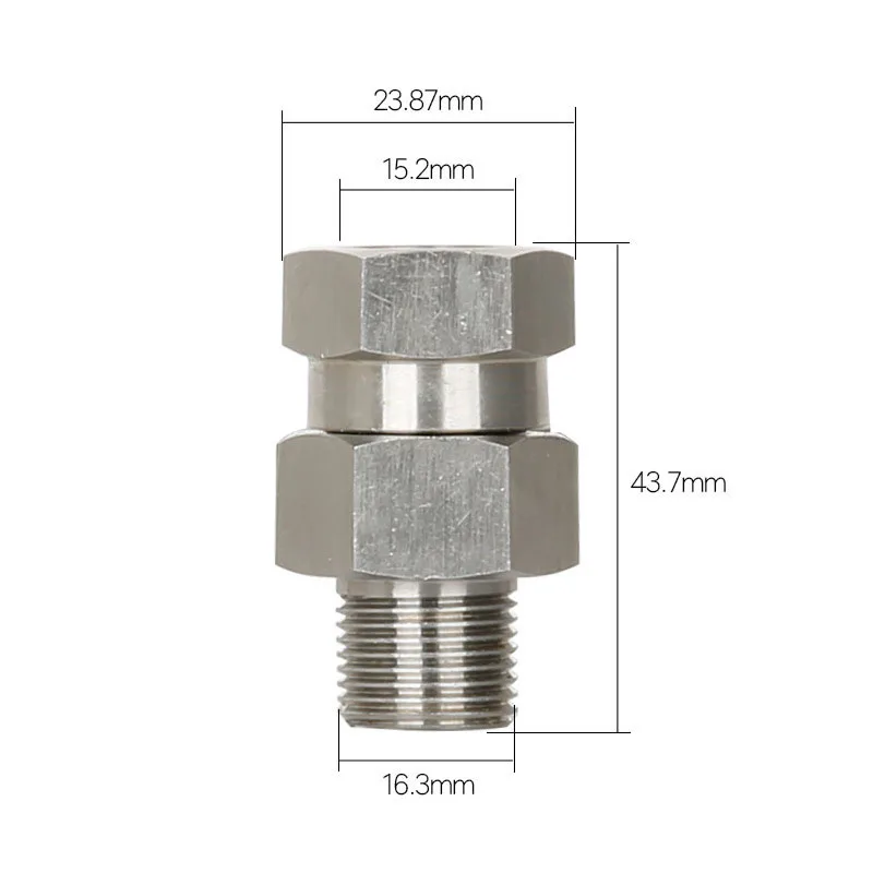 Мойка высокого давления автомобиля моющая шайба поворотный, 4500 Psi, 3/8 дюйм; NPT-мужской резьбовой фитинг, нержавеющая сталь
