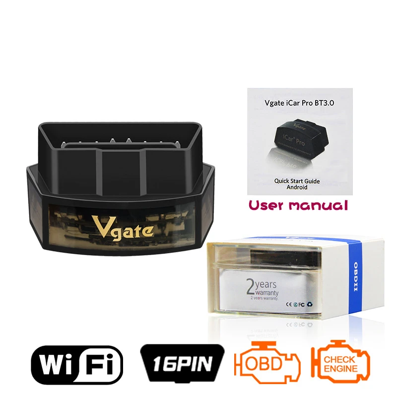 

Vgate iCar Pro OBD II WIFI ELM327 V2.1 Scanner Car Scanning Diagnostic Tool For Android/IOS Car Replacement Accessories