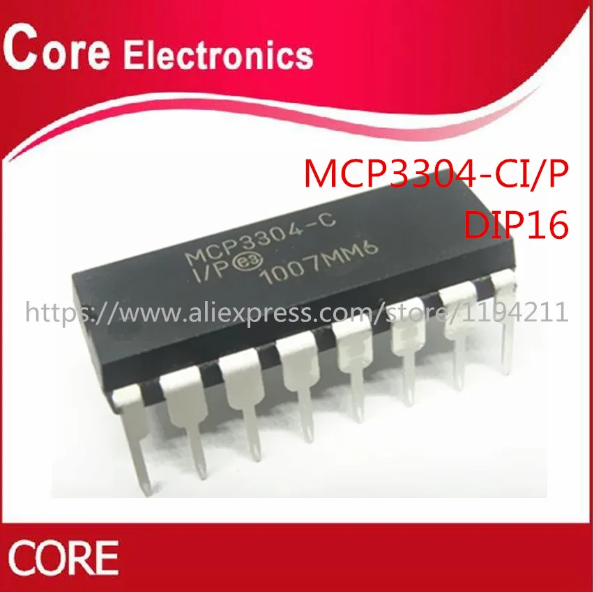 MCP3304-CI/P MCP3304-CI MCP3304 DIP-16 5 шт./лот | Электронные компоненты и принадлежности
