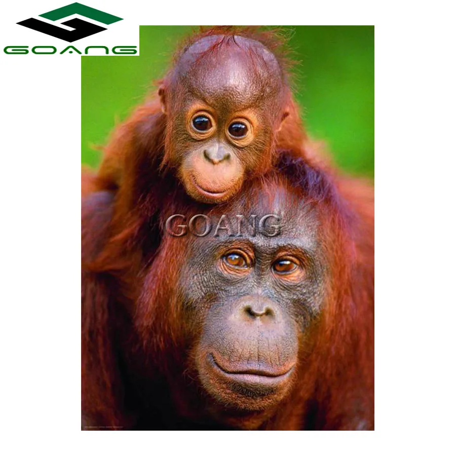 

Diamond Embroidery 5d diy Diamond Painting Animals cross stitch sets full square Diamond Mosaic happy monkey wall sticker