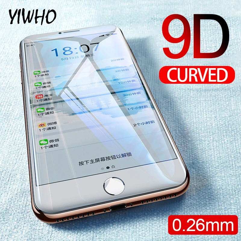 

9D Full Glue Protective Glass On The For Iphone 6 Plus S 6s 7 8 X Xr XS 11 Pro Screen Protector Tempered Glas IphoneX IphoneXS