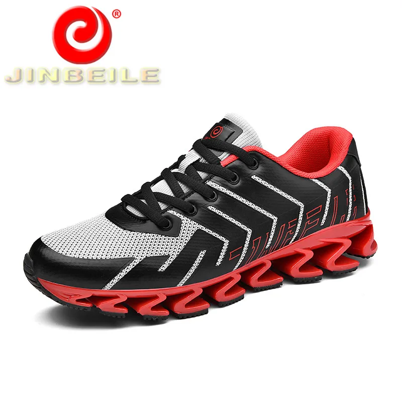 

JINBEILE Unisex Outdoor Running Sneakers Mesh Upper Breathable Men & Women Sport Shoes Unique Blade Design Men Running Shoes