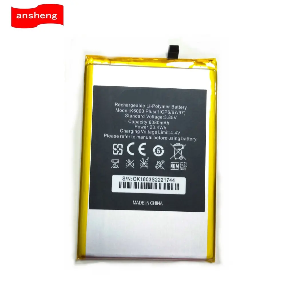 

High Quality 6080mAh K6000 PLUS battery for OUKITEL K6000plus K6000 plus Smartphone