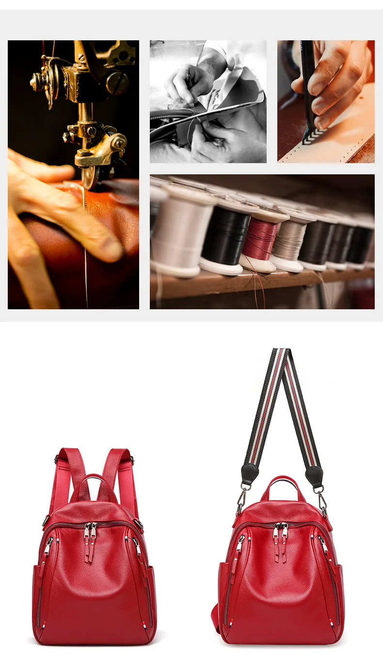 Прямая поставка, женский рюкзак, натуральная кожа, модные повседневные сумки, высокое качество, Воловья кожа, женская сумка на плечо, трендовые рюкзаки для девочек