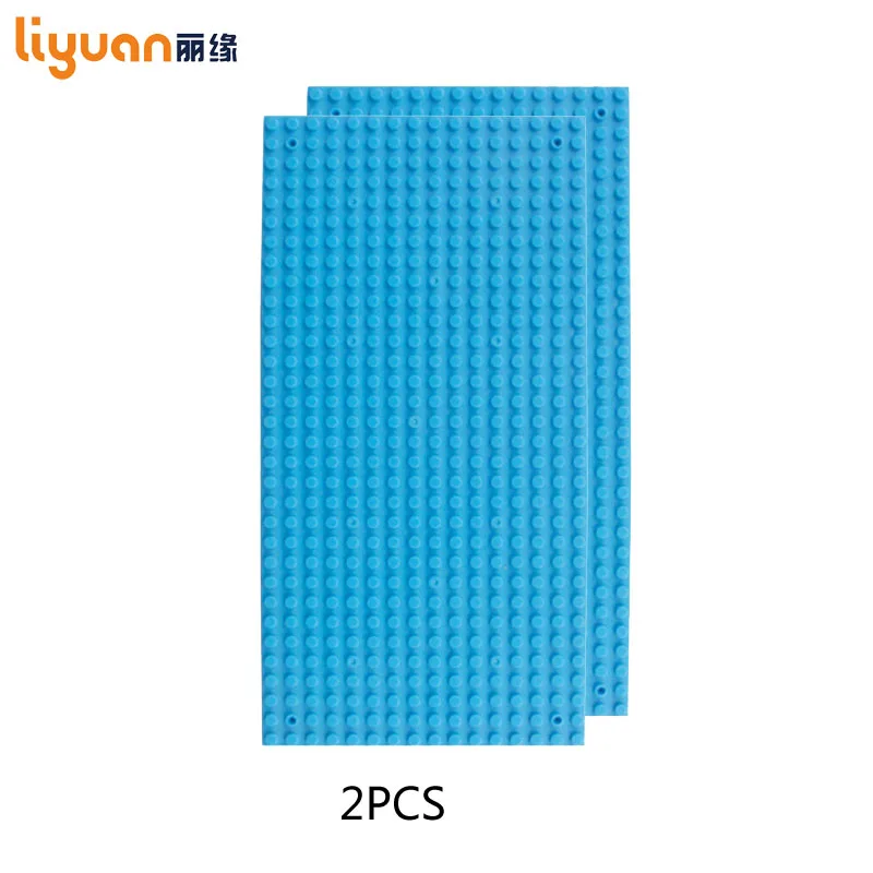 

2pcs Liyuan Base Plate Fits for Figures Building Blocks 16*32 Dots Baseplate Designed for Children