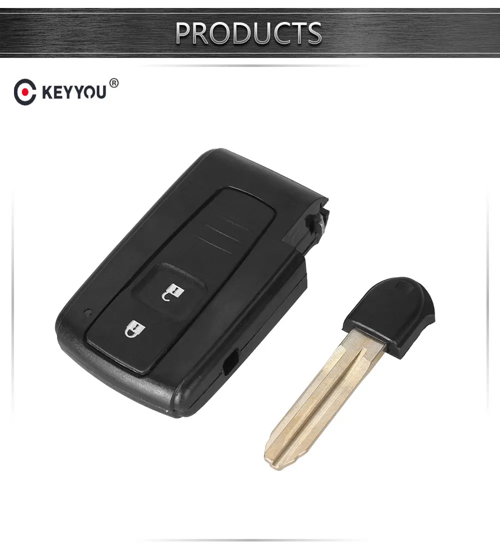 Chiave telecomando per TOYOTA PRIUS COROLLA VERSO TOY43 BLADE 2 Bottoni 7 SKU85_02