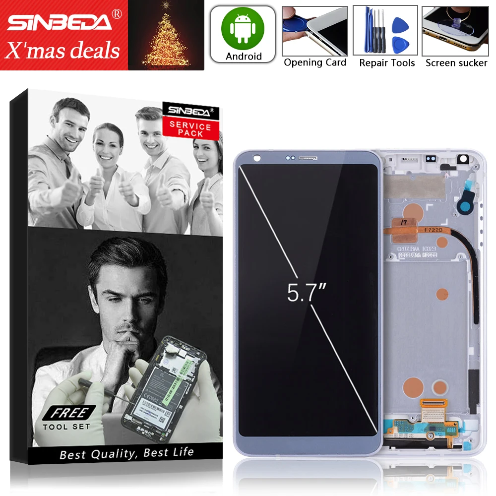 

5.7" LCD Replacement Repair Parts For LG G6 H870 H870DS H872 LS993 VS998 US997 LCD Display Touch Screen with Frame Display LCD#