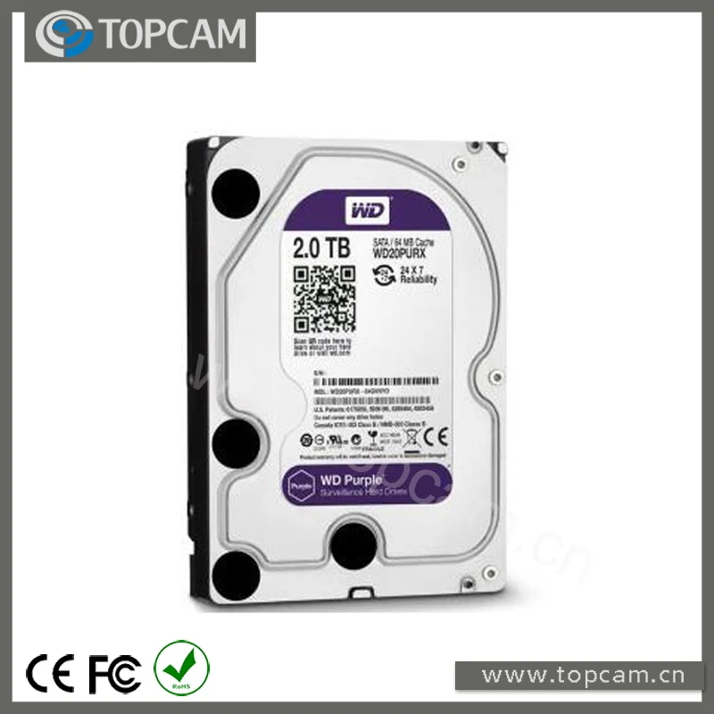 

Western Digital WD 2TB Purple Surveillance SATA3 3.5" Internal Hard Drive hdd CCTV Home Security DVR NVR