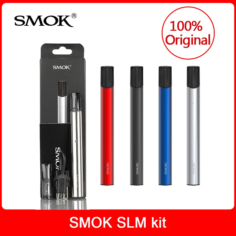 

Original SMOK SLM Kit with built-in 250mAh+2pcs Pod 0.8ml for Electronic Cigarette Mini vape pen stick vapor pod kit