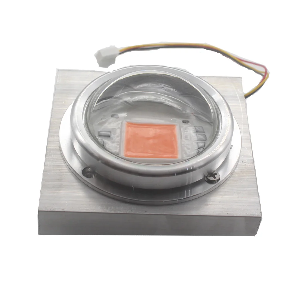 50 Вт светодиодный алюминиевый радиатор с вентилятором светодиодный радиатор для Светодиодный полный спектр светать светильник светодиодный аквариумный светильник