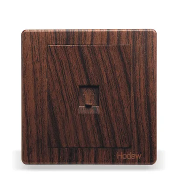 

86-Type Wood-Dark Color, Network Socket Panel, PC 220V 10A