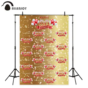 

Allenjoy photography backdrop birthday golden luxury balloon bokeh shiny background photobooth photo studio fabric shoot