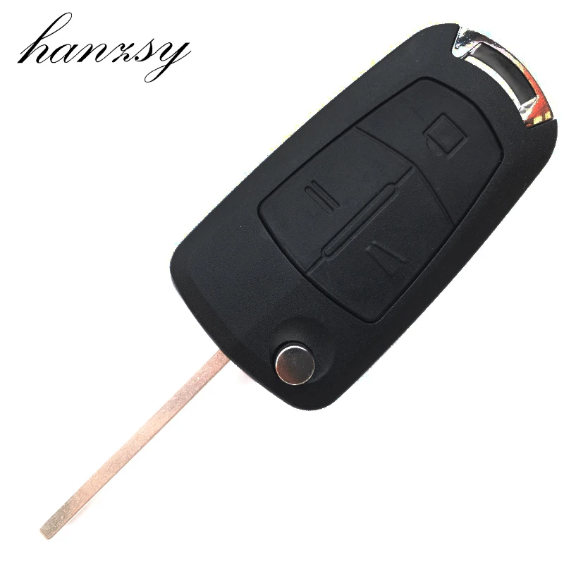 

3 Buttons Flip Folding Key Housing Cover For Opel Corsa Astra Vectra Signum Vauxhall Car Remote Key Shell blank Fob HU100 Blade