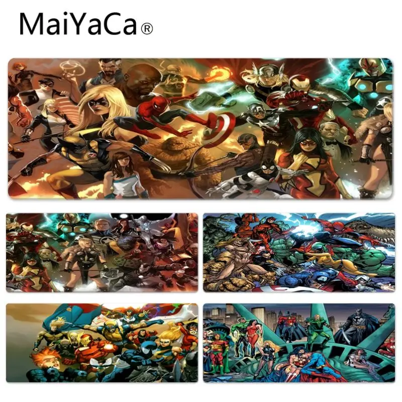 MaiYaCa новые печатные персонажи Marvel клавиатуры коврики для игровой мыши Размер для 300*900*2 мм и 400*900*2 мм коврик для игровой мыши