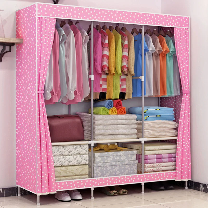 Fashion Home Furniture bedroom Non-woven fabric wardrobe Steel frame reinforcement Standing Storage Organizer closet cabinet Fashion Home Furniture bedroom Non-woven fabric wardrobe Steel frame reinforcement Standing Storage Organizer closet cabinet