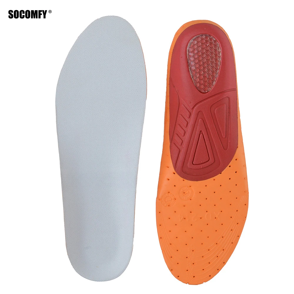 

SOCOMFY Eva Men/Women Orthotic Sports Gel Insoles With Great Arch Support For Flat feet Shoe Pad Inserts Accessories US 7-10