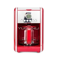 Полуавтоматическая капельная Кофеварка Бытовая американо кофемашина 1.8л умная капельная кофемашина TSK-1987B