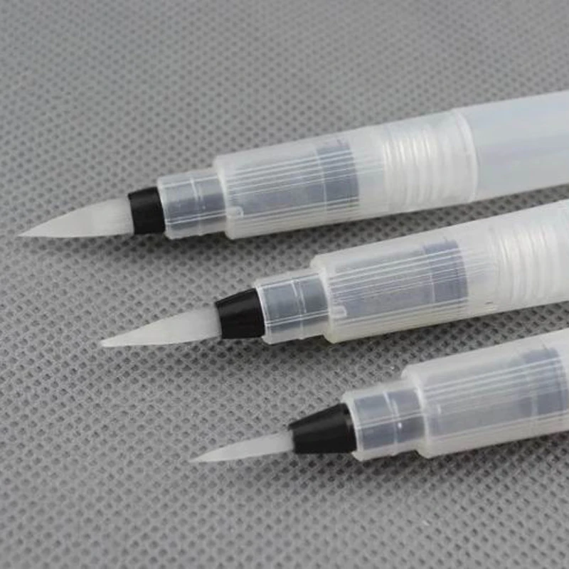 3PC Paint Brush Water color brush Pens carry art Pencil Soft Watercolor Brush Pen For Calligraphy Painting Office Supplies
