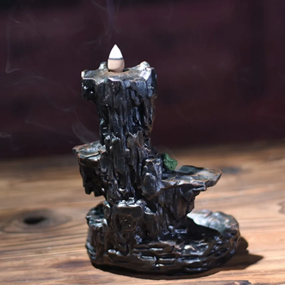 Harz Mountain Smoke Waterfall Backflow Incense Burner - Aroma Decor for Home, Office, or Crafts image 4