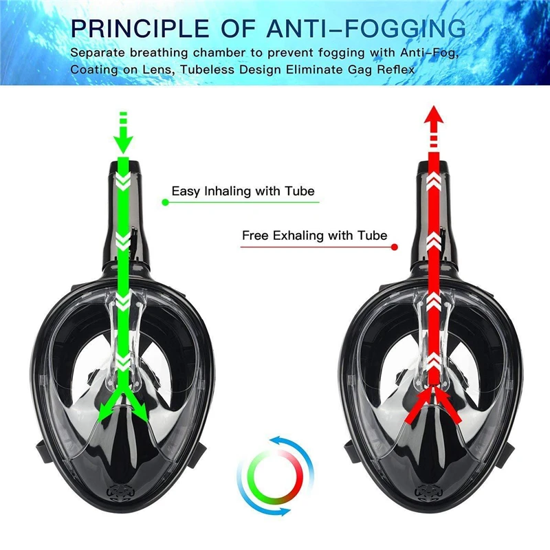 Погружная маска для подводного плавания, анти-туман, маска для подводного плавания, для плавания, подводной охоты
