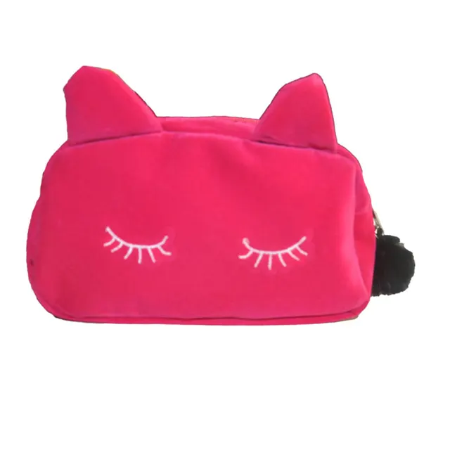 Women Cosmetic Pouch Bags Fashion Las Makeup Organizer Bag Cat Women Cosmetic Pouch Bags Fashion Las Makeup Organizer Bag Cat Flannel Monedero