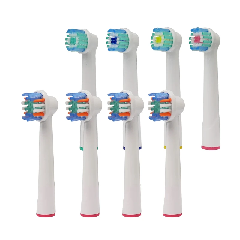 

8PCS Tooth brush Replacement Heads Refill for Oral-B Braun Electric Toothbrush Vitality Regular Soft Bristles Cross Action D12