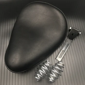 

XYIVYG Leather Motorcycle 3" Spring Solo Bracket Seat For Chopper Bobber Custom