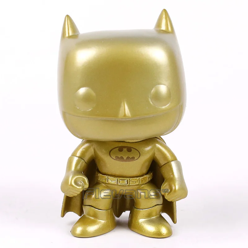 

POP! DC COMICS Super Heroes Gold Batman 01 Vinyl Figure Collectible Model Toy 10cm