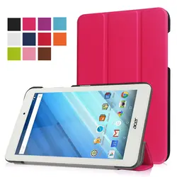 Ultra Slim PU кожаный чехол подставка для acer Iconia One 8 B1-850 B1 850 8 "чехол для планшета защитная крышка для acer 8 дюймов B1 850