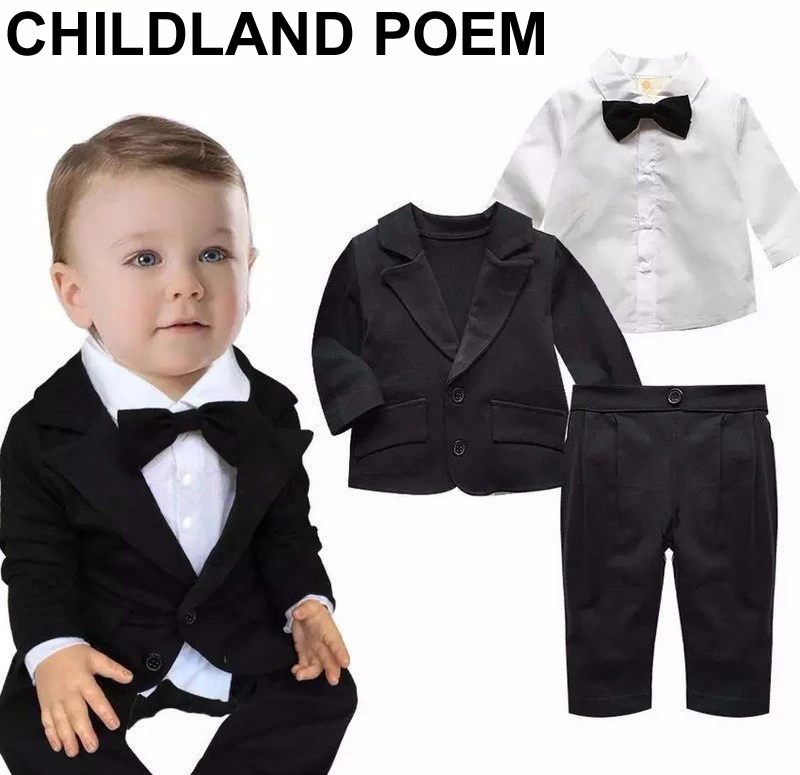 Bebe Garcons Vetements Ensemble 1 Annee D Anniversaire Vetements Bebe Infantile Gentleman Garcon Costume De Mariage Costume Formel Enfants Bebe Garcon Vetements Aliexpress