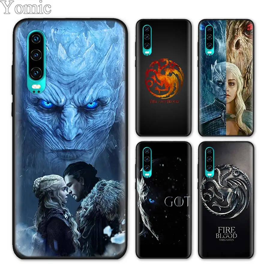 

game of throne Black Soft Case for Huawei P20 P30 Pro P9 P10 P20 P30 Lite P Smart Plus Mate 10 20 Lite Case Cover